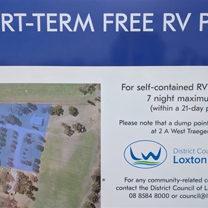 Loxton Short Term Free RV Park