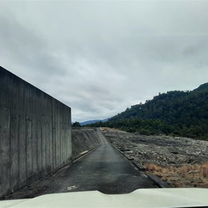 Spillway access from campsite