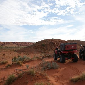 The quads atop the Pyramid Point Dunes