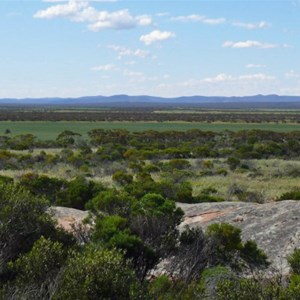 View of Gawler Ranges from Pildappa Rock