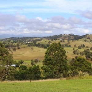 View of farm land from the lookout