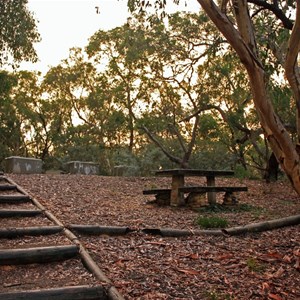 Bombay Reserve, picnic table & steps from river