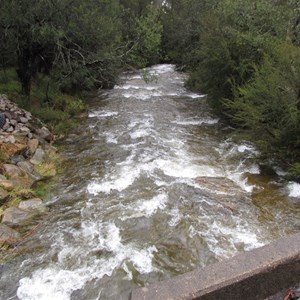 Creek in flood July 2010