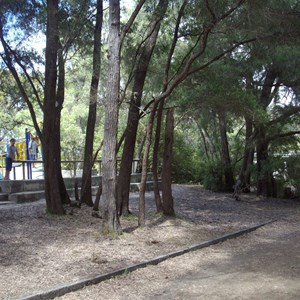 View towards the Ablution Block and Playground