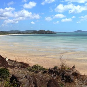 Punsand Bay viewed from the high point on Cape York