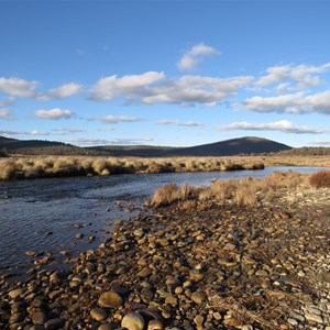 View across Eucumbene River to PHP