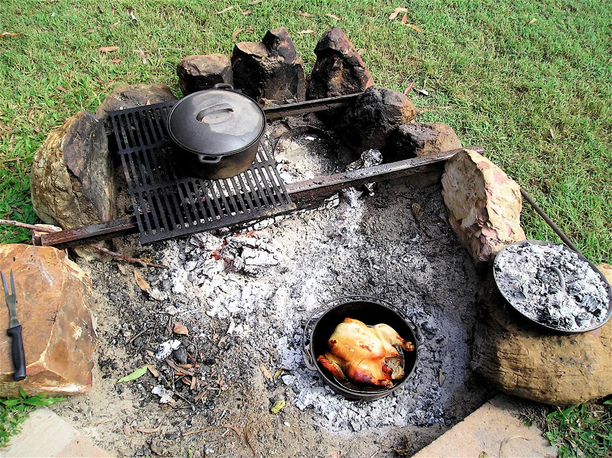 Camp Oven Smoked Chicken @ ExplorOz Recipes