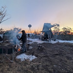 Mount Sassafras Sunset with Snow