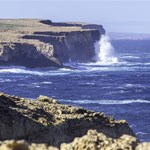 Indian Ocean clifftops and Exploring Steep Point Western Australia.