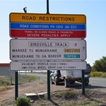 The start of the Birdsville Track just outside Marree