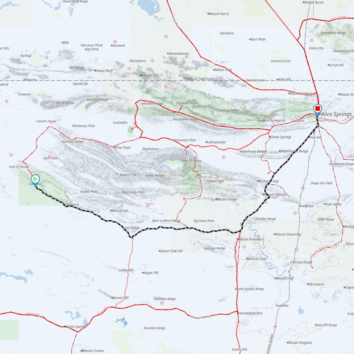 Kings Canyon to Alice Springs NT