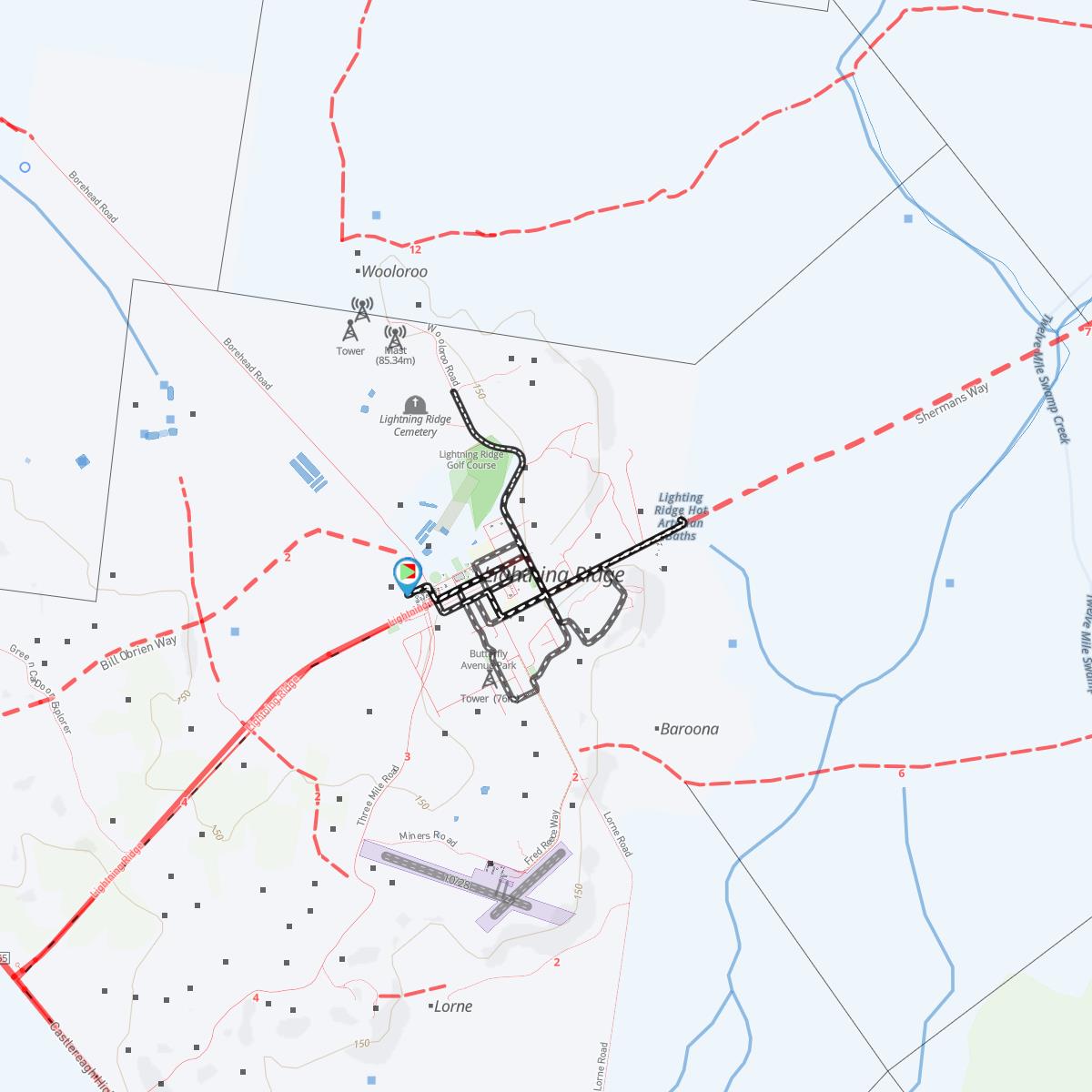 Around Lightning Ridge NSW