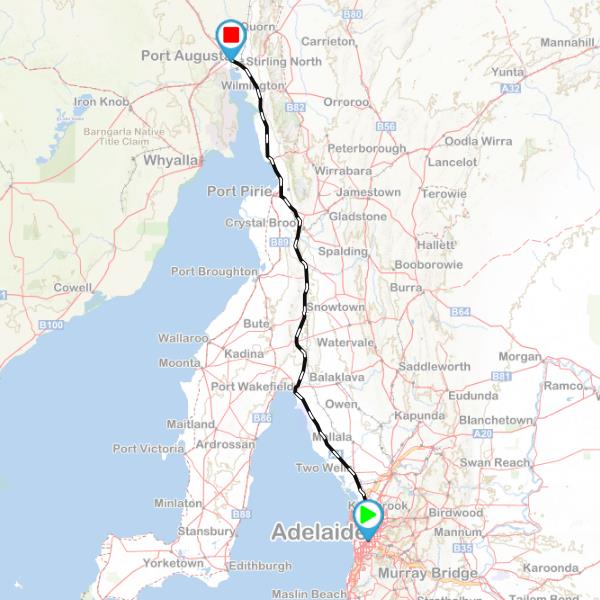 Adelaide to Port Augusta SA