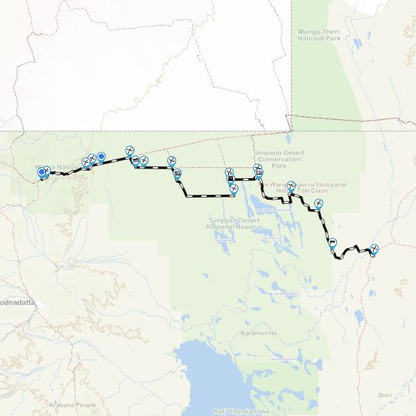 simpson desert map