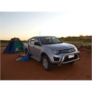 Camping just south of Cameron Corner 2012