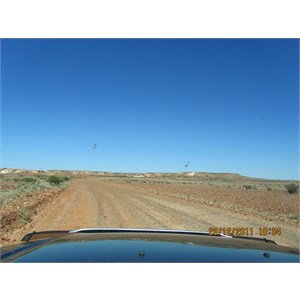Track into Painted Desert from Oodnadatta