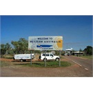 Pajero with Goldstream Crown at WA Border